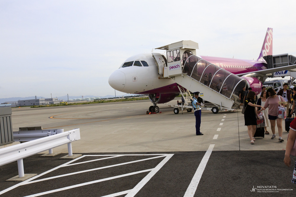 피치항공 A320과 사다리