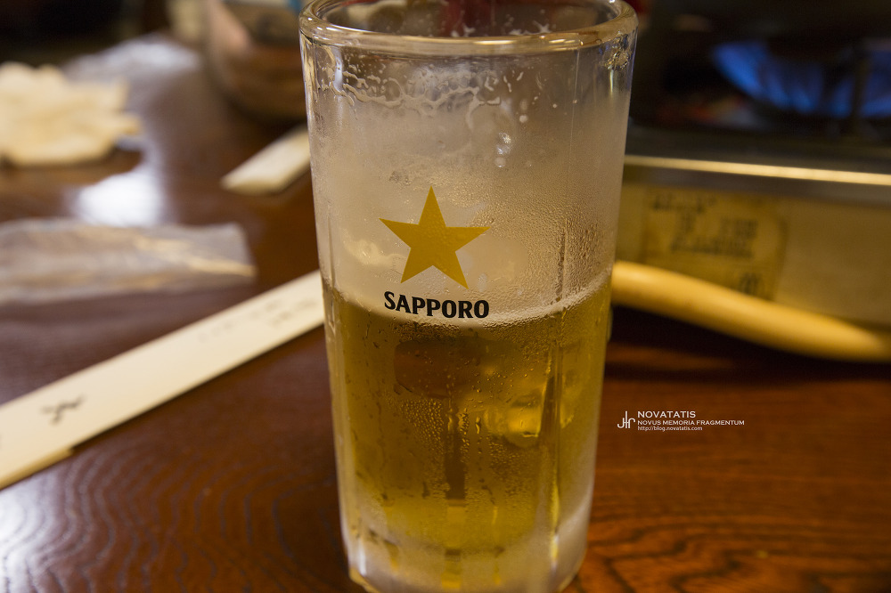 사포로 로고 맥주잔