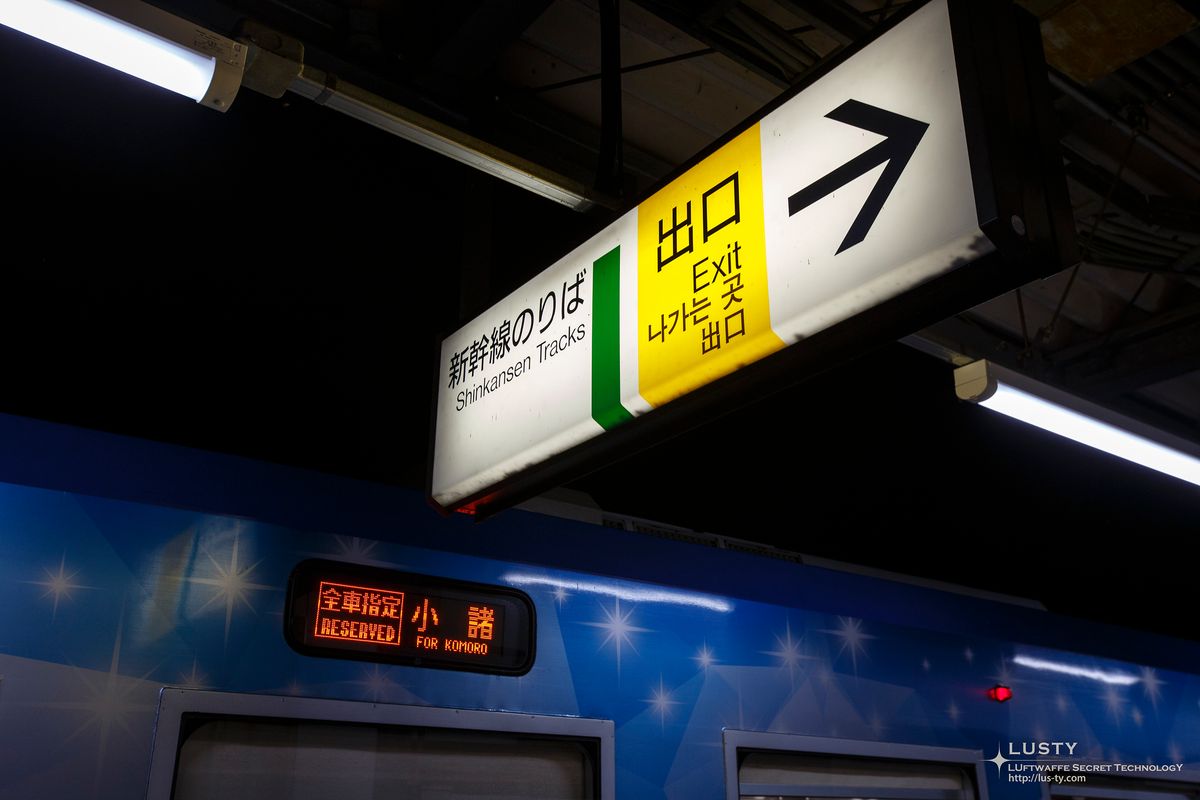 사쿠다이라역 신칸센 출구 안내